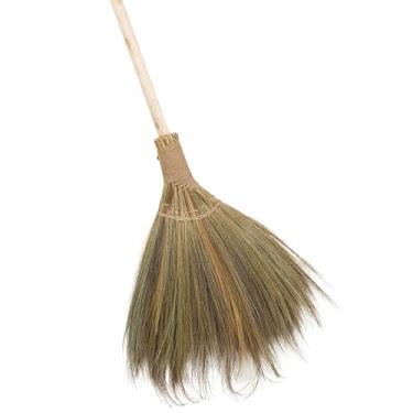 Imagem de TTS For Home - Vassoura macia de palha vietnamita com cabo longo - vassoura de batedor de varredura - com 133 cm de comprimento