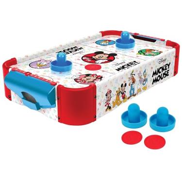Imagem de Disney Mickey Mouse Jogo de Hóquei de Ar Eletrônico de Mesa – Com Minnie, Donald, Daisy e Pateta – Hóquei de Ar Eletrônico de Mesa (Madeira)