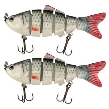 Imagem de Kit 2 Isca Artificial 10cm 18g p/ Pesca de Peixinho Realista - Carmona