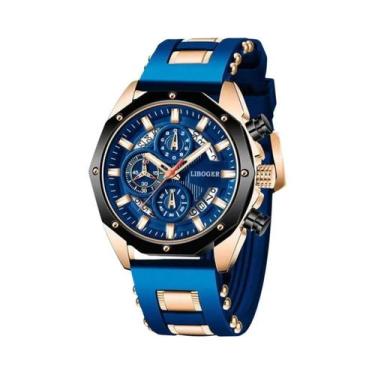 Imagem de Relógio Esportivo Masculino De Quartzo Com Mostrador Grande, Pulseira 