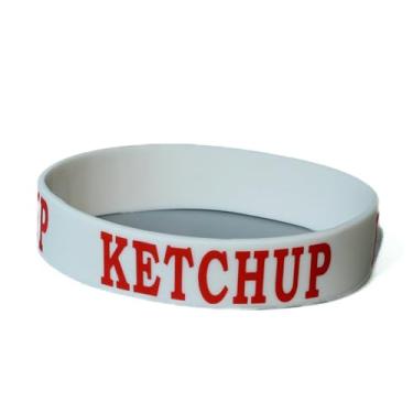 Imagem de Culinary ID Bands Etiqueta de garrafa de silicone, ketchup claramente impressa, faixa de rotulagem para garrafa de compressão de 946 ml, reutilizável, melhora a eficiência, 1 pacote