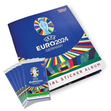 Imagem de Kit Oficial EURO 2024 Álbum Capa cartão + 360 Figurinhas-Unissex