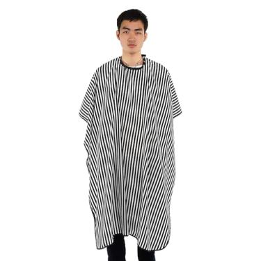Imagem de Naroote Capa de Barbeiro Pano de Estilo de Cabelo Com Listras Profissionais para Corte de Cabelo, Coloração Permanente, Ferramenta de Salão Profissional para Cabeleireiros, Material Leve e Durável