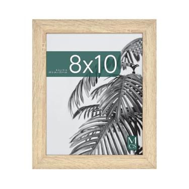 Imagem de MCS Porta-retrato Studio Gallery, 20 x 25 cm, madeira natural, vertical e horizontal, para pendurar na parede e cavalete para exibição de tapletop, moldura retangular para fotos, pôsteres e impressões