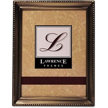 Imagem de Lawrence 11435 Porta-retrato com contas de ouro antigo, 9,5 x 12,7 cm