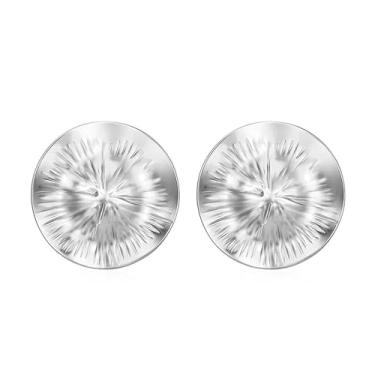 Imagem de Brincos femininos de coração, banhado a prata, chapéu de sol, brincos hipoalergênicos, joias clássicas, presentes, Banhado a prata, Sem pedra preciosa