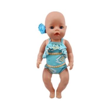 Imagem de Boneca De 43CM (18 Polegadas) Com Roupa De Banho E Acessórios De Praia