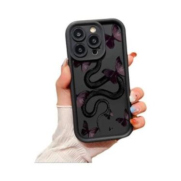 Imagem de Capa De Telefone Com Estampa De Cobra Preta Para Samsung A30 A20 A31 A