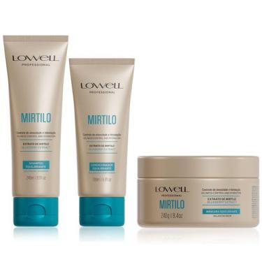 Imagem de Lowell Mirtilo Shampoo 240ml Condicionador e Mascara 240g