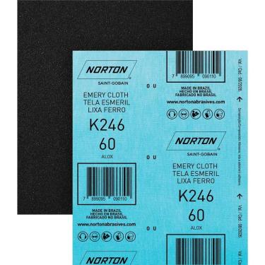 Imagem de Folha De Lixa Ferro/pano Grão 60 Norton K246