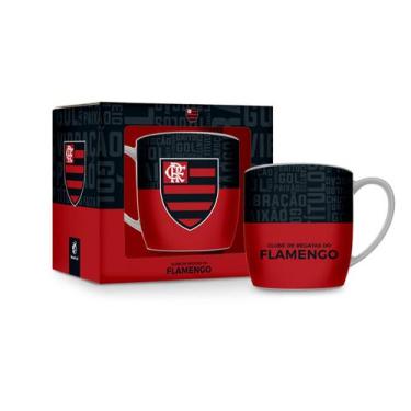 Imagem de Caneca Porcelana Urban 300ml Times - Flamengo - BRASFOOT, FLAMENGO 3