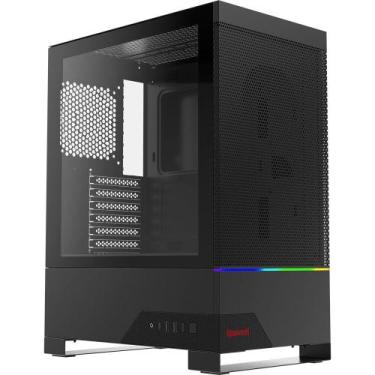 Imagem de Gabinete Gamer Redragon Carbon, Mid Tower, RGB, ATX, Lateral em Vidro 