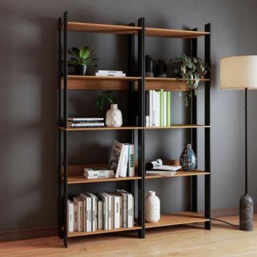 Imagem de Estante de Livros Industrial 126cmx178cm 10 Prateleiras - BRV Móveis