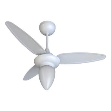 Imagem de Ventilador De Teto Com 3 Pás Wind Ventisol Estrutura Branco Pás Branco