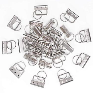 Imagem de Conjunto de hardware Key Fob Sweet 45 unidades, 32 mm, prata - Swpeet