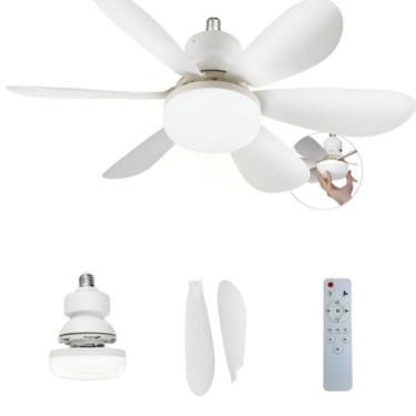 Imagem de Ventilador De Teto Com Lâmpada Led Silencioso e Controle 60W