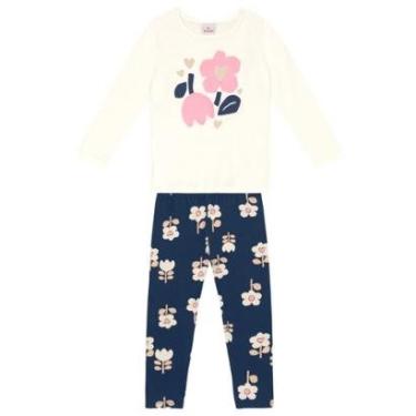 Imagem de Conjunto infantil menina de flores Brandili-Feminino