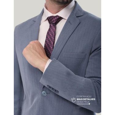Imagem de Terno Poliviscose Cosmic Blue cor:azultamanho:48 - Via Do Terno, Azul,