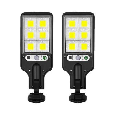 Imagem de Lâmpada De Parede Solar LED Externa Recarregável Com Sensor De Movimen