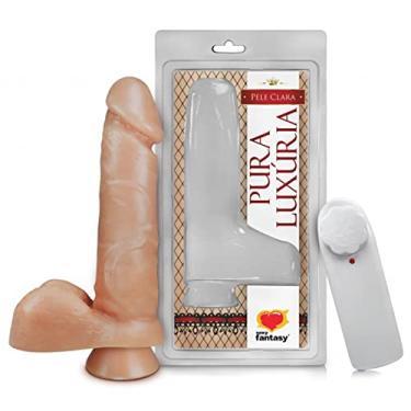 Imagem de PROTESE PENIS REALISTICA COM VIBRADOR INTERNO VENTOSA E ESCROTO - 16 X 3,6 - SEXTOYONLINE