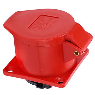 Imagem de Plugue industrial, soquete de conexão à prova de poeira de montagem embutida 5 pinos à prova d'água para agricultura para indústria