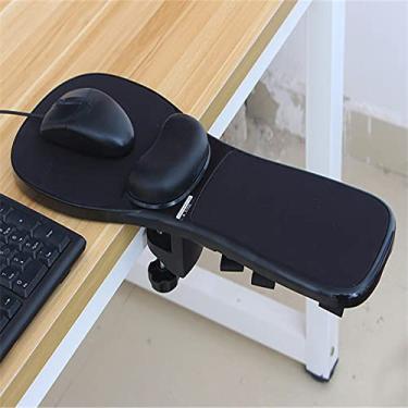 Imagem de Maogear Almofada de Mouse Ergonômico com Apoio de Braço e Pulso Ajustável - Preta - Plástico - Funcional - Compatível com Teclado e Mouse