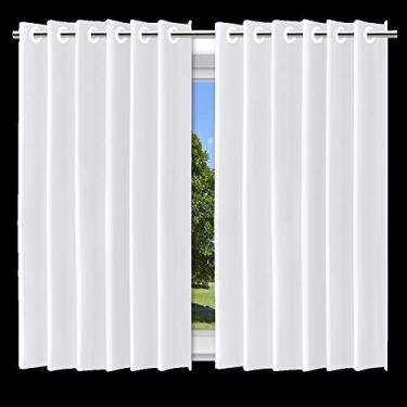 Imagem de Cortina Corta Luz - Blackout - C/ Ilhós - 2,80m x 1,80m - Branco - Vida Pratika