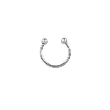 Imagem de Piercing Ferradura Fina para Nariz em Aço 6mm