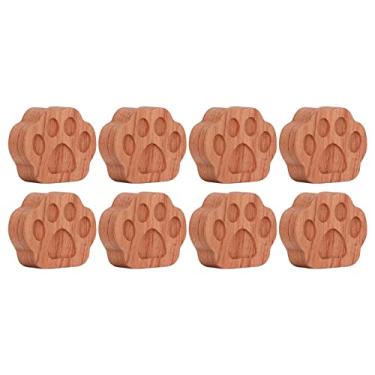 Imagem de 8 Pçs Difusor de óleo Essencial para Carro Forma de Pata de Gato Simples Compacto Material jacarandá Estilo Difusor de Difusores de Palheta, óleos e Acessórios