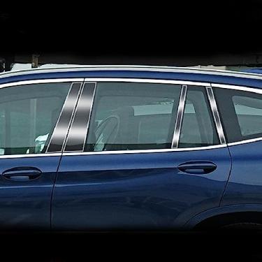 Imagem de LAVIYE Filme protetor de pintura PPF exterior do carro Anti-risco da tira do pilar da janela TPU filme transparente Reparação, para BMW G02 X4 2019-2022