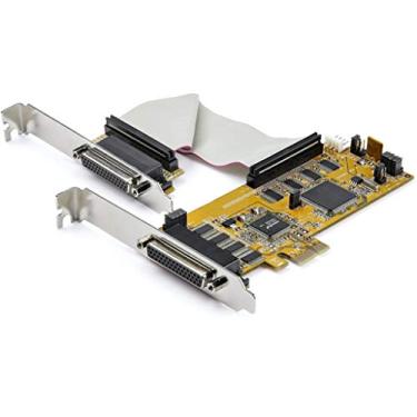 Imagem de StarTech. Placa adaptador serial PCI Express RS232 de 8 portas - Placa serial PCIe RS232 - 16C1050 UART - Controlador/cartão de expansão Serial DB9 de perfil baixo - Proteção ESD 15kV - Windows/Linux (PEX8S1050LP)