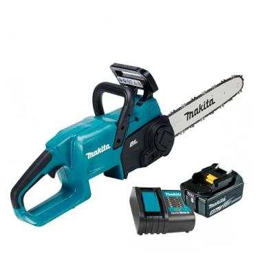 Imagem de Motosserra a Bateria 18V Sabre 12" com 1 Bateria 18V 5.0Ah e Carregador Bivolt DC18SD Makita DUC307ZC