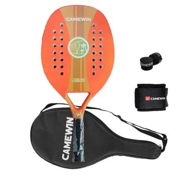 Imagem de Raquete de tênis de padel CAMEWIN em fibra de carbono 18k 360g + 10g