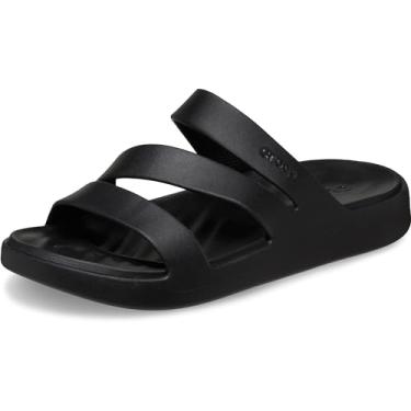 Imagem de Crocs Sandália feminina Getaway com tiras, Preto, 34 BR