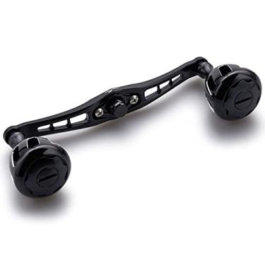 Imagem de HEIGHTEN Cabo elétrico de molinete de pesca - Acessório de manivela (120 mm x 32 mm - todo preto) para Shimano, Daiwa, Abu Garcia, Penn, Kastking, Lew's Baitcasting Reels