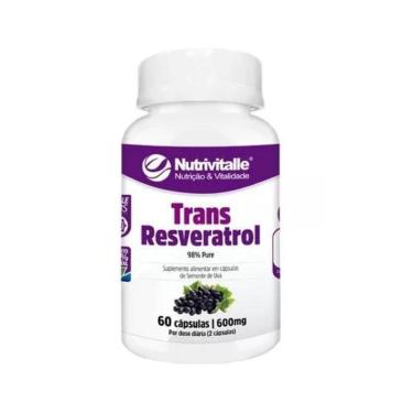 Imagem de Resveratrol 600mg / 60 caps NUTRIVITALLE-Unissex