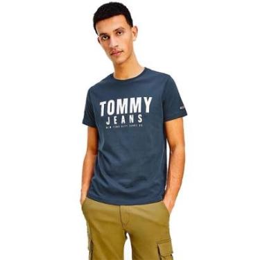 Imagem de Camiseta Tommy Jeans Masculina Center Chest Graphic Azul Marinho-Masculino