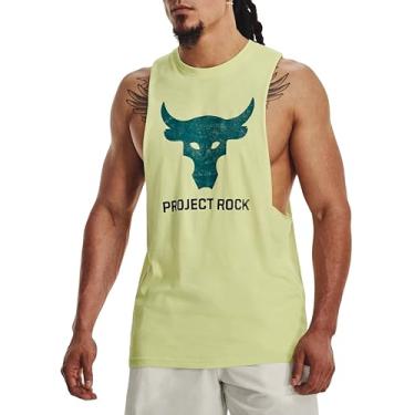 Imagem de Under Armour Camiseta regata masculina Project Rock Brahma Bull 1373787, Azul-petróleo desbotado/litoral - 391, G