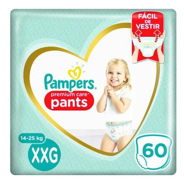 Imagem de Fralda Calça Pampers Pants Premium Care Jumbo Xxg 60 Unidades