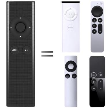 Imagem de AZMKIMI Substituição de controle remoto para Apple MC377LLA MD199LLA Remote, compatível com Apple 2 3 TV Box, Mac Music System iPhone iPad iPod (preto)
