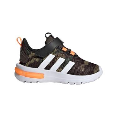 Imagem de adidas Tr23 El para bebês meninos, Shadow Olive/Calçado Branco/Laranja Gritante, 21 BR