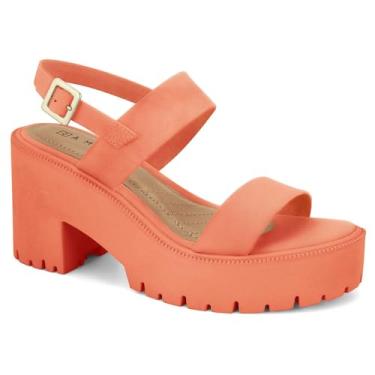 Imagem de Sandália Feminina Tratorada Coral Ramarim 2354222-0003