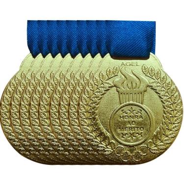 Imagem de Kit 73 Medalhas Honra Ao Mérito 3,5 Cm 45 Ouro 28 Prata