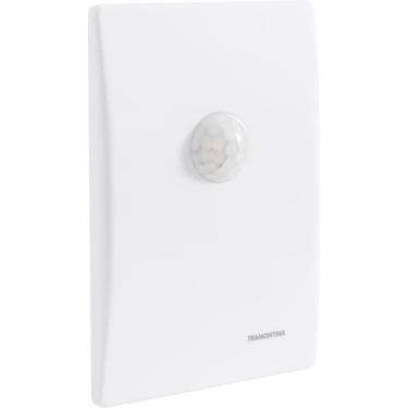 Imagem de Sensor De Presença 120° De Embutir Em Parede Tramontina Bivolt Com Fotocélula Branco