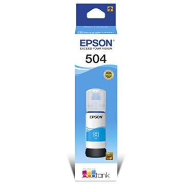 Imagem de Garrafa de Tinta Original Epson EcoTank T504 Ciano - T504222