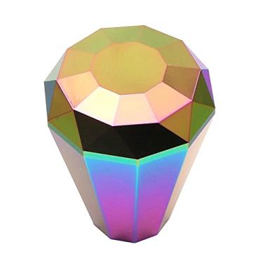 Imagem de Puxador de câmbio de diamante de alumínio universal Kyostar, alavanca de câmbio de câmbio de câmbio manual de engrenagem de carro, adaptador de 8/10/12 mm, Neo chrome