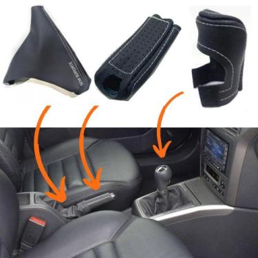 Imagem de Kit Capas Manopla Câmbio Manual E Freio De Mão E Coifa Vectra 2009 201