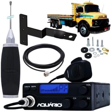 Imagem de Radio Px 40 Canais Antena Inox 2,70m Cabo 5,5m Parafusos Anti-Furto La
