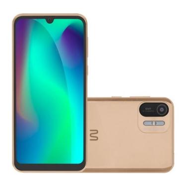 Imagem de Smartphone Multilaser F Max2 3G 64GB Wi-Fi Tela HD+ 6.1 pol. Dual Chip 1GB RAM - 8MP + Selfie 5MP Android 11 - Dourado - P9170OUT [Reembalado] P9170OUT