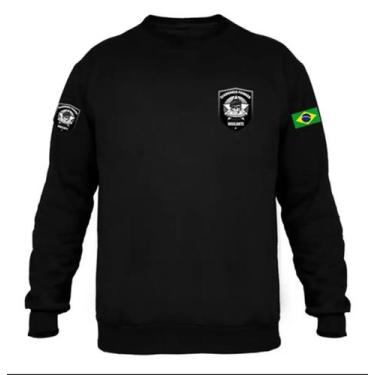 Imagem de Blusa De Uniforme Vigilante Segurança Privada Moletom Gola Careca - SE